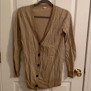 J. Crew Tan Cardigan Sweater